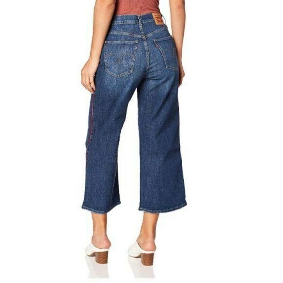 NWT LEVIS Mile High Wide Leg Pipe Down Jeans - Picture 2 of 4